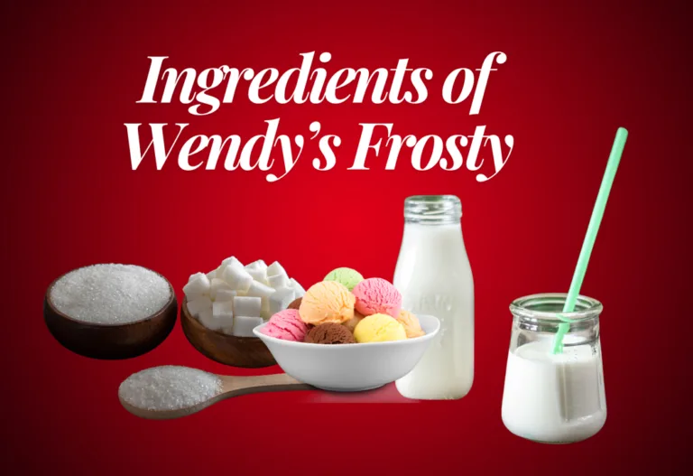 Ingredients of Wendys Frosty