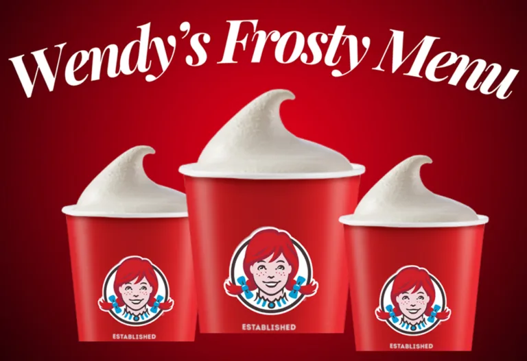 Wendys Frosty Menu