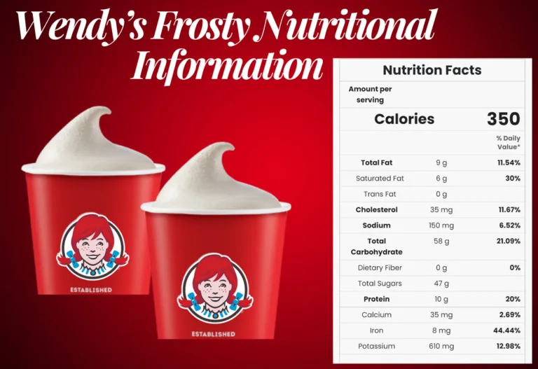 Wendys Frosty Nutritional Information